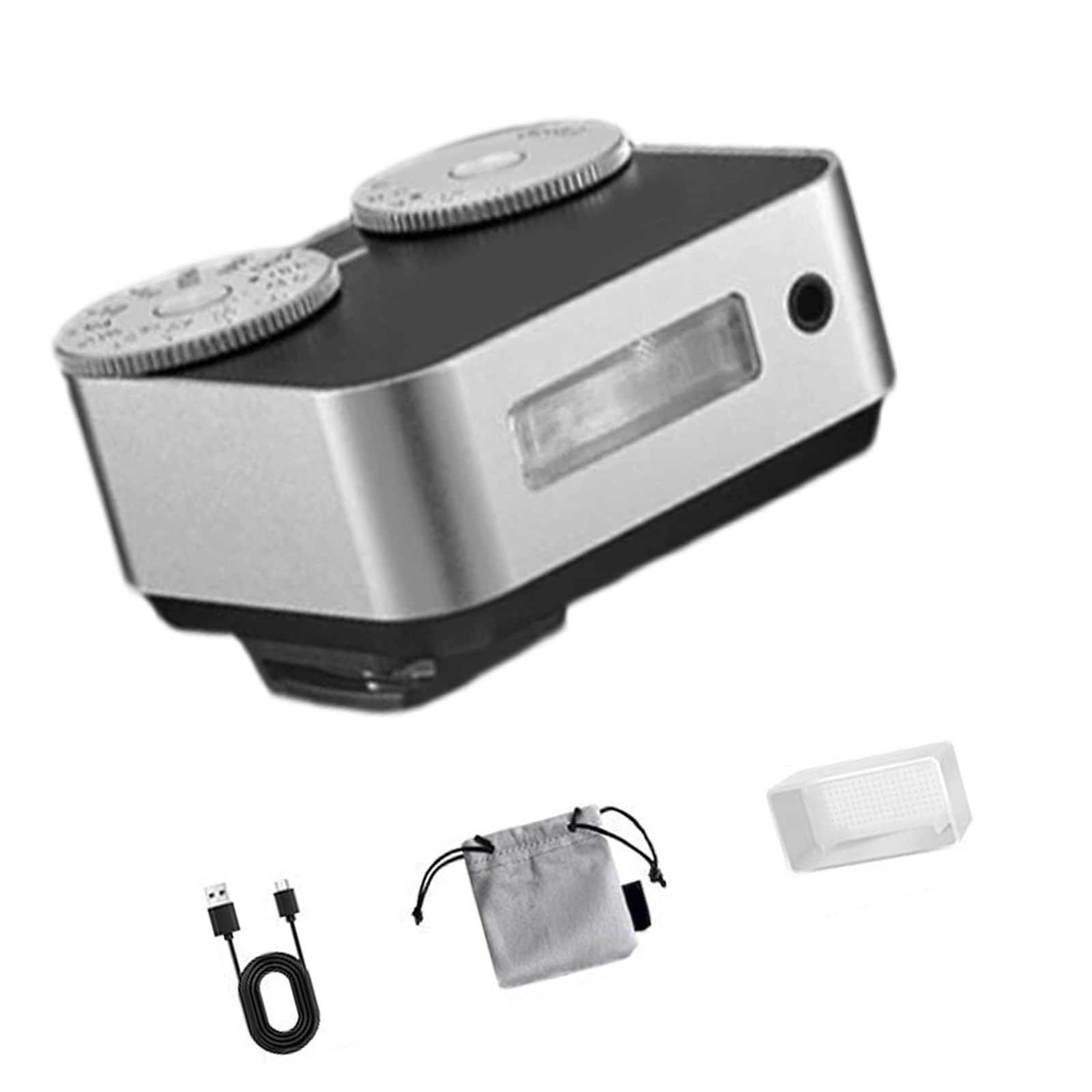 Adjustable Retro Flashlight - Double Dials 7 Brightness Fast Charging