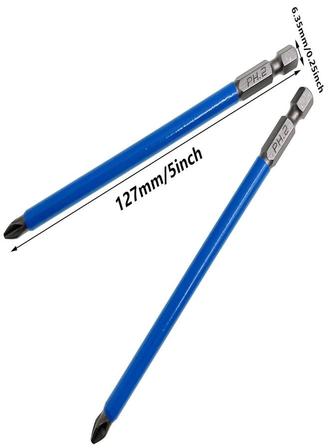 PH2 Screwdriver Bit Set - 10Pcs 1/4 Inch Hex Shank Magnetic Tip