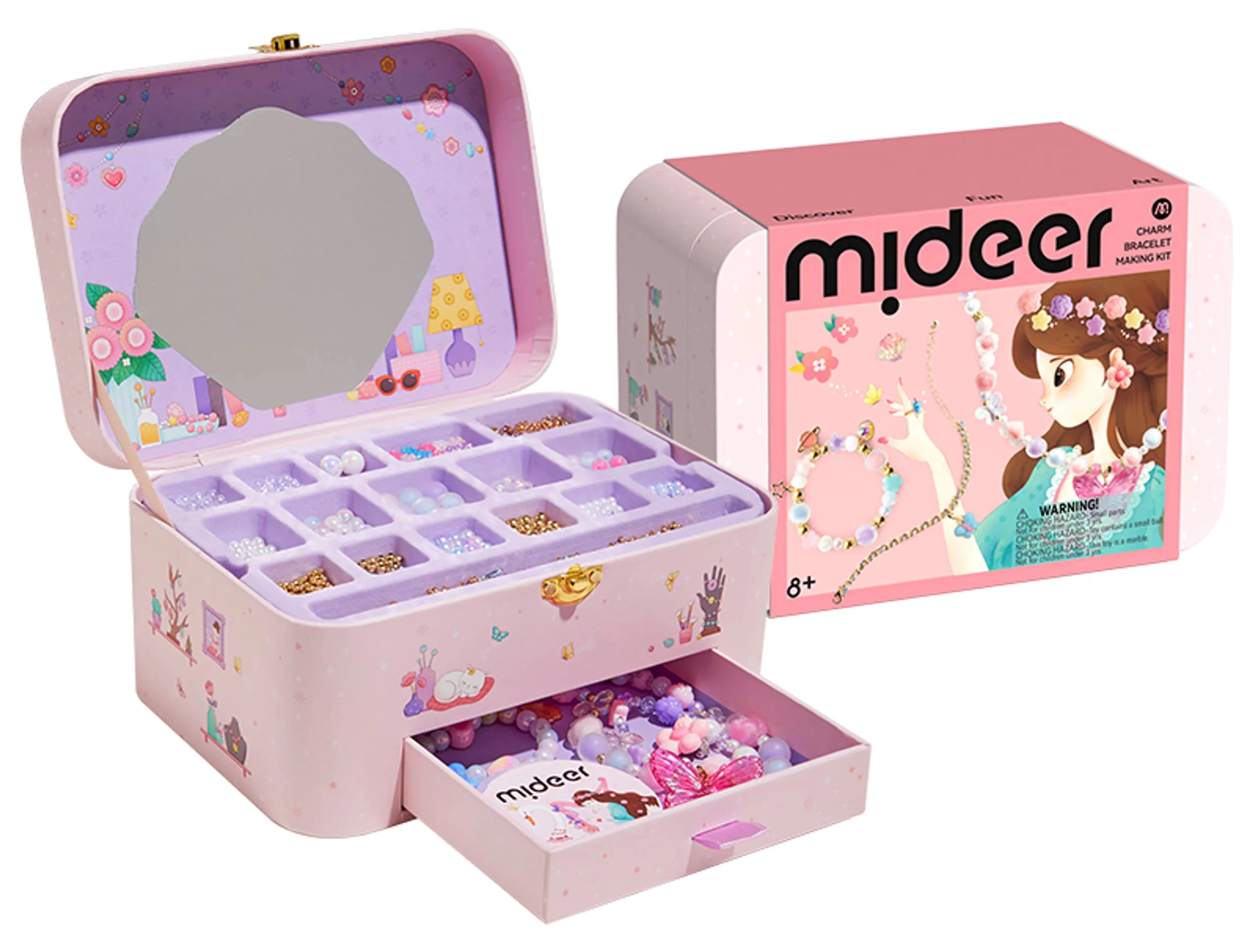 MIDEER Jewelry Craft Kit - Over 1200 Pieces Multi Colour 8+