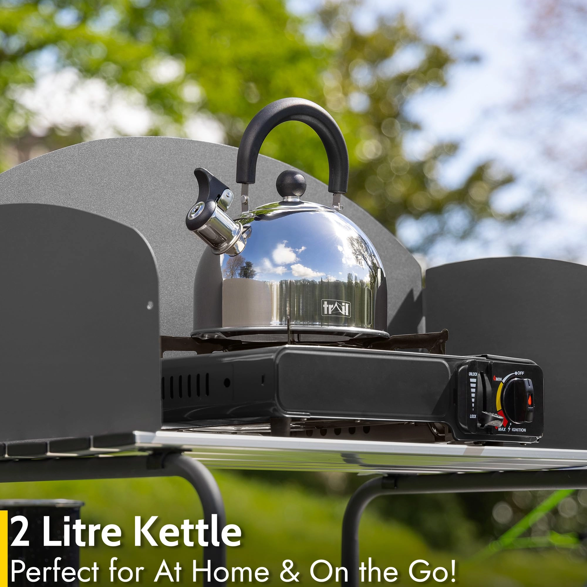 Whistling Camping Kettle - 2L
