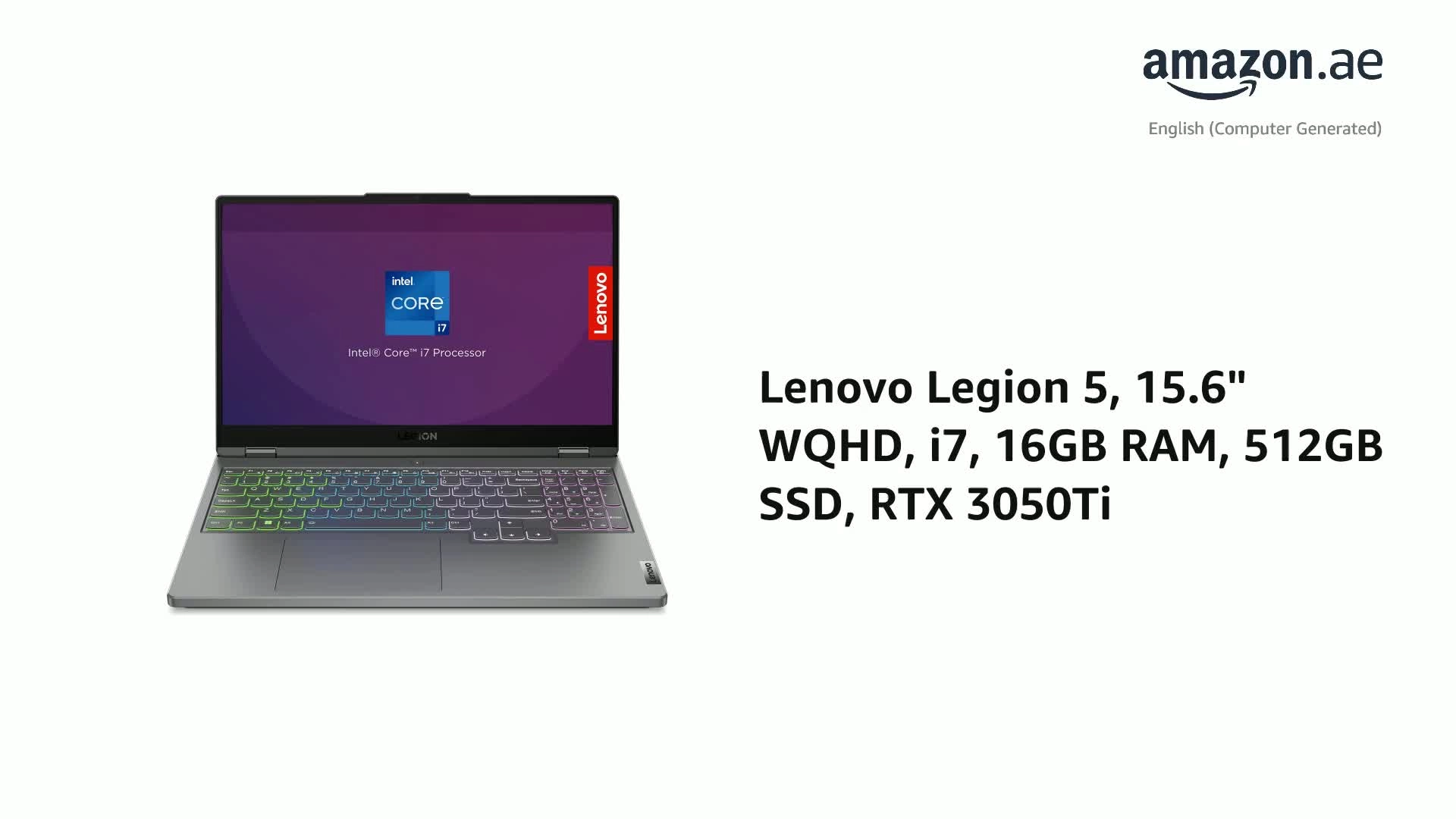 Legion 5 82RC008QAX - 15.6'' i7-12700H 16GB DDR5 512GB SSD