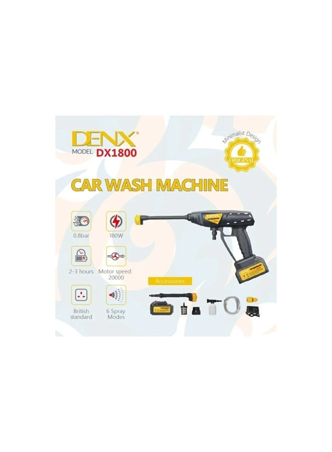 High Pressure Electric Washer - Cordless 180W