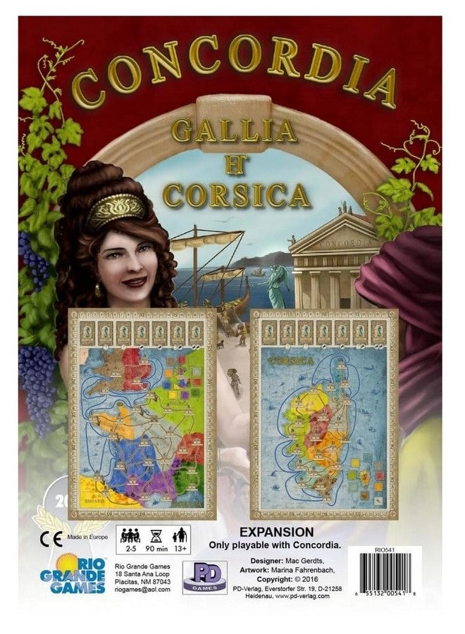 Rio Grande Games Concordia: Gallia & Corsica