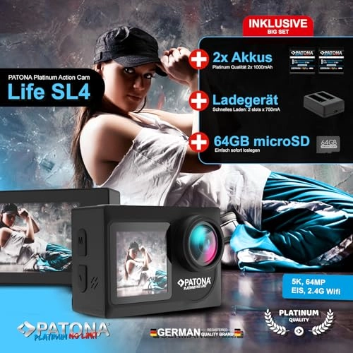 Platinum Action Cam Life SL4 5K120 Big-Set