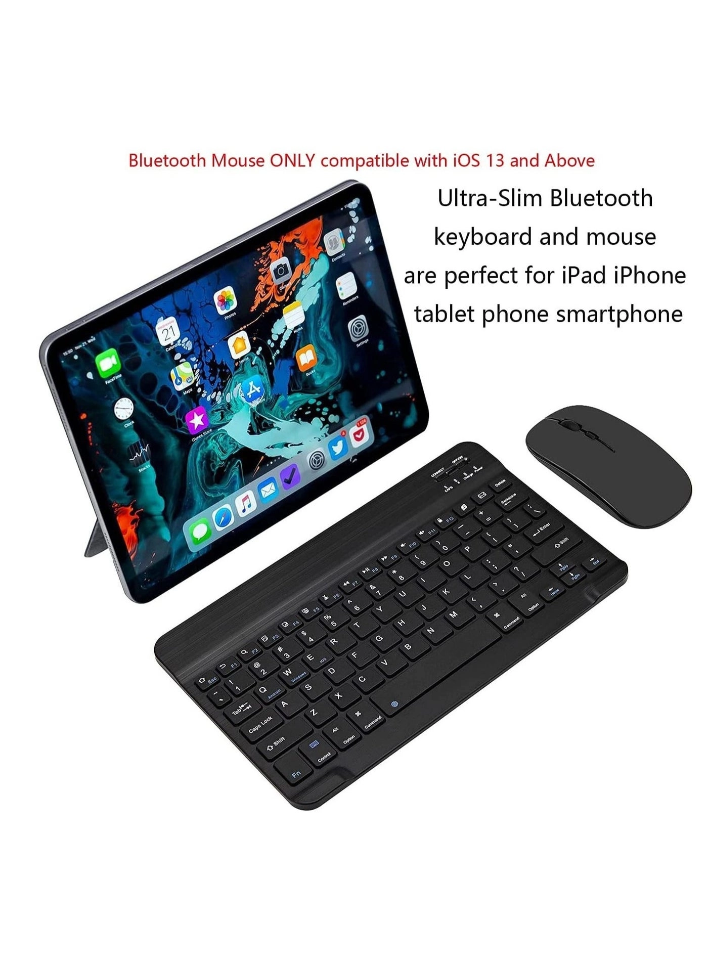 Bluetooth Keyboard and Mouse Combo - Arabic and English
