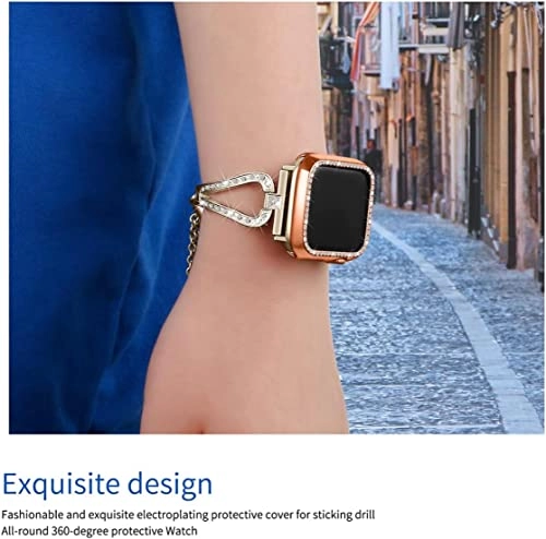 Full Body Case for Series 4 - Scratch Resistant Rose Gold Polycarbonate 2-Pack