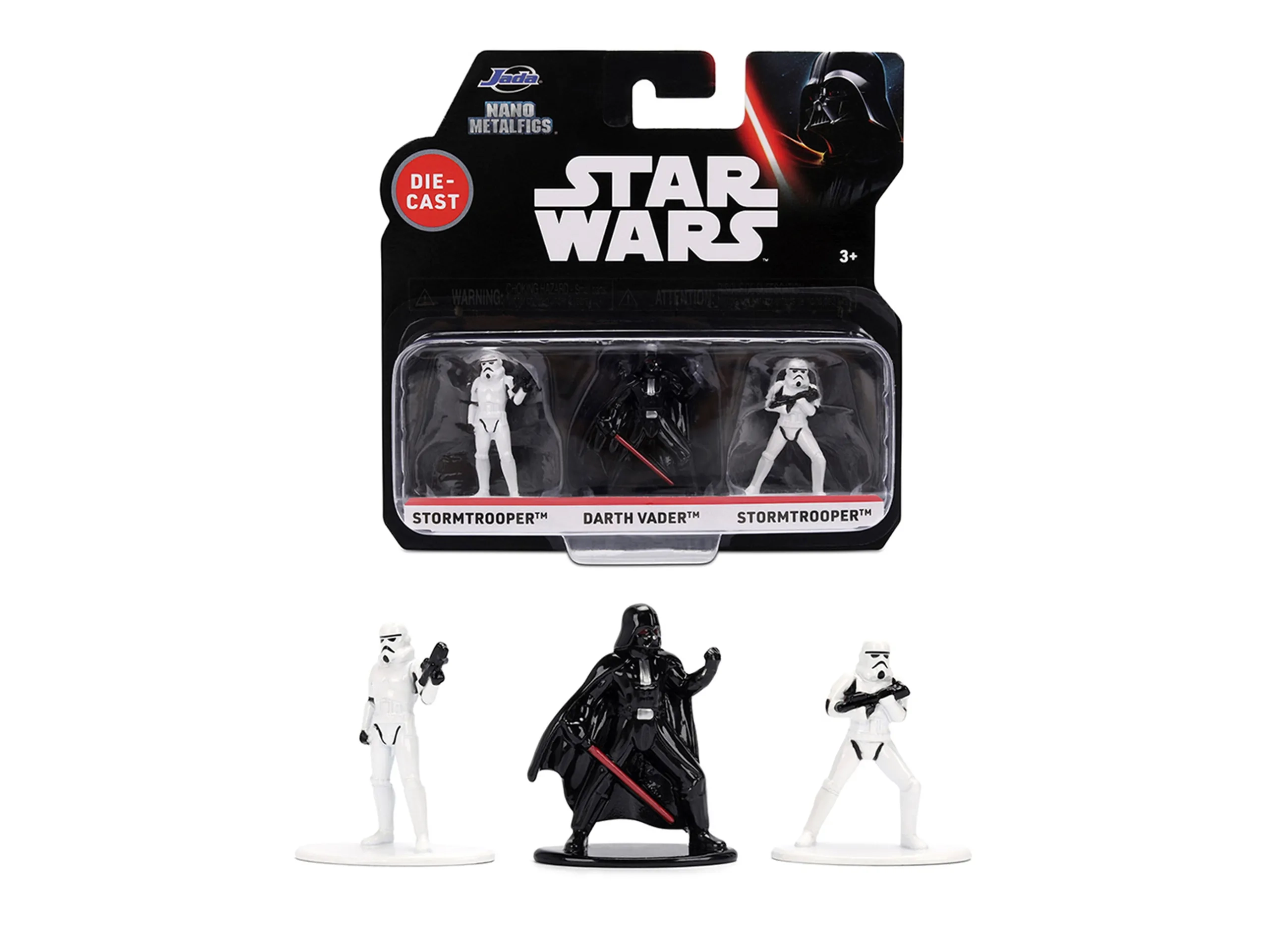 Darth Vader + Stormtrooper + Stormtrooper - Nano Metalfigs Star Wars