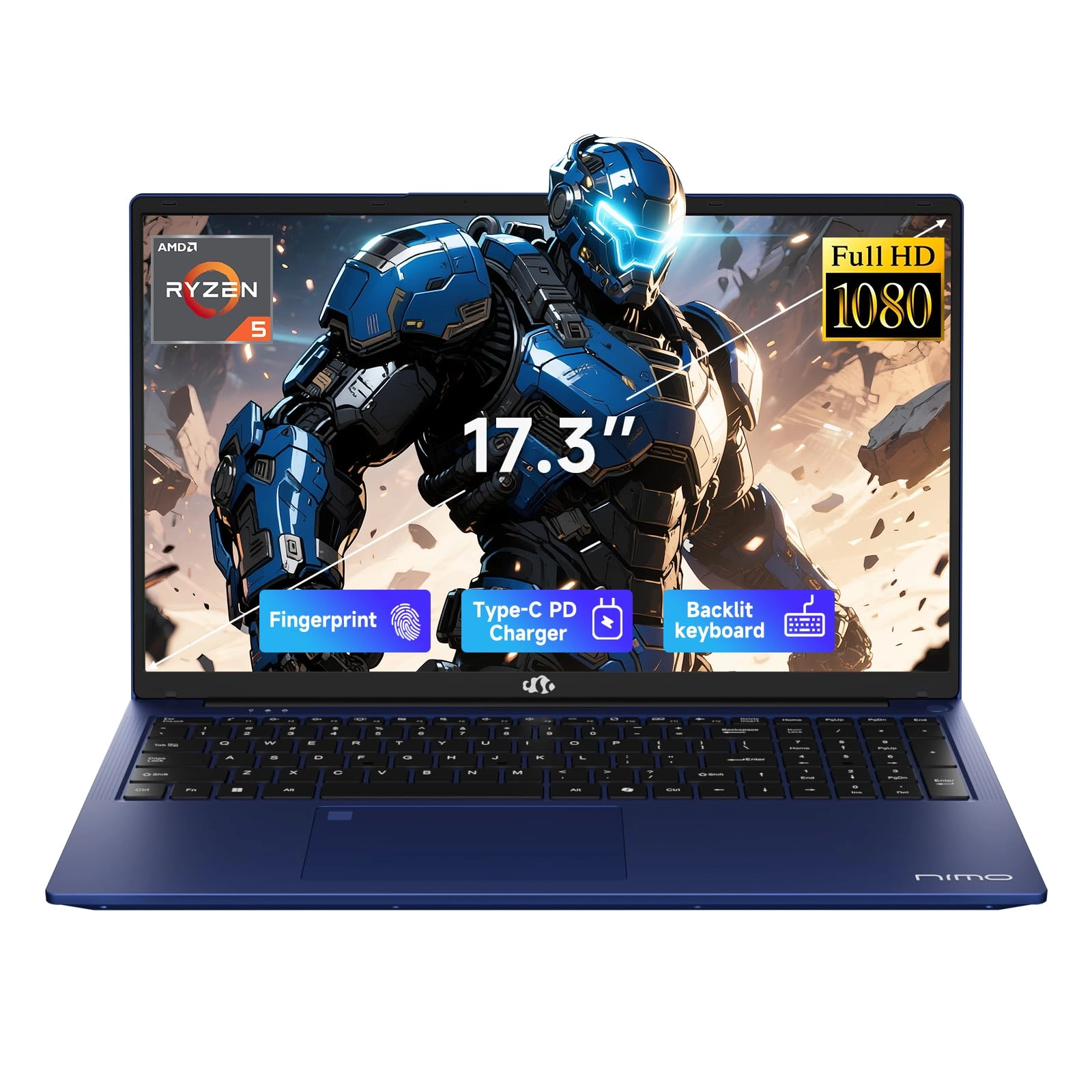 Electronic Nimo S.A. N173 - 17.3'' Ryzen 5 6600H 32GB DDR5 1TB SSD