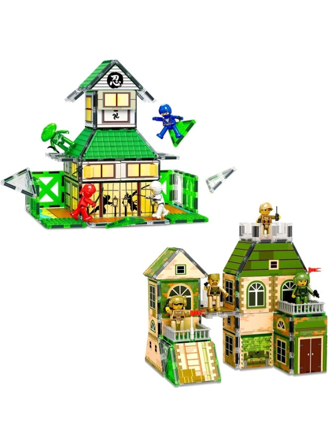 PicassoTiles Magmetic Tiles Ninja Troop Theme