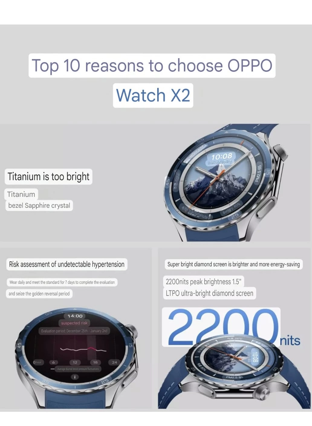 Watch X2 Titanium GPS