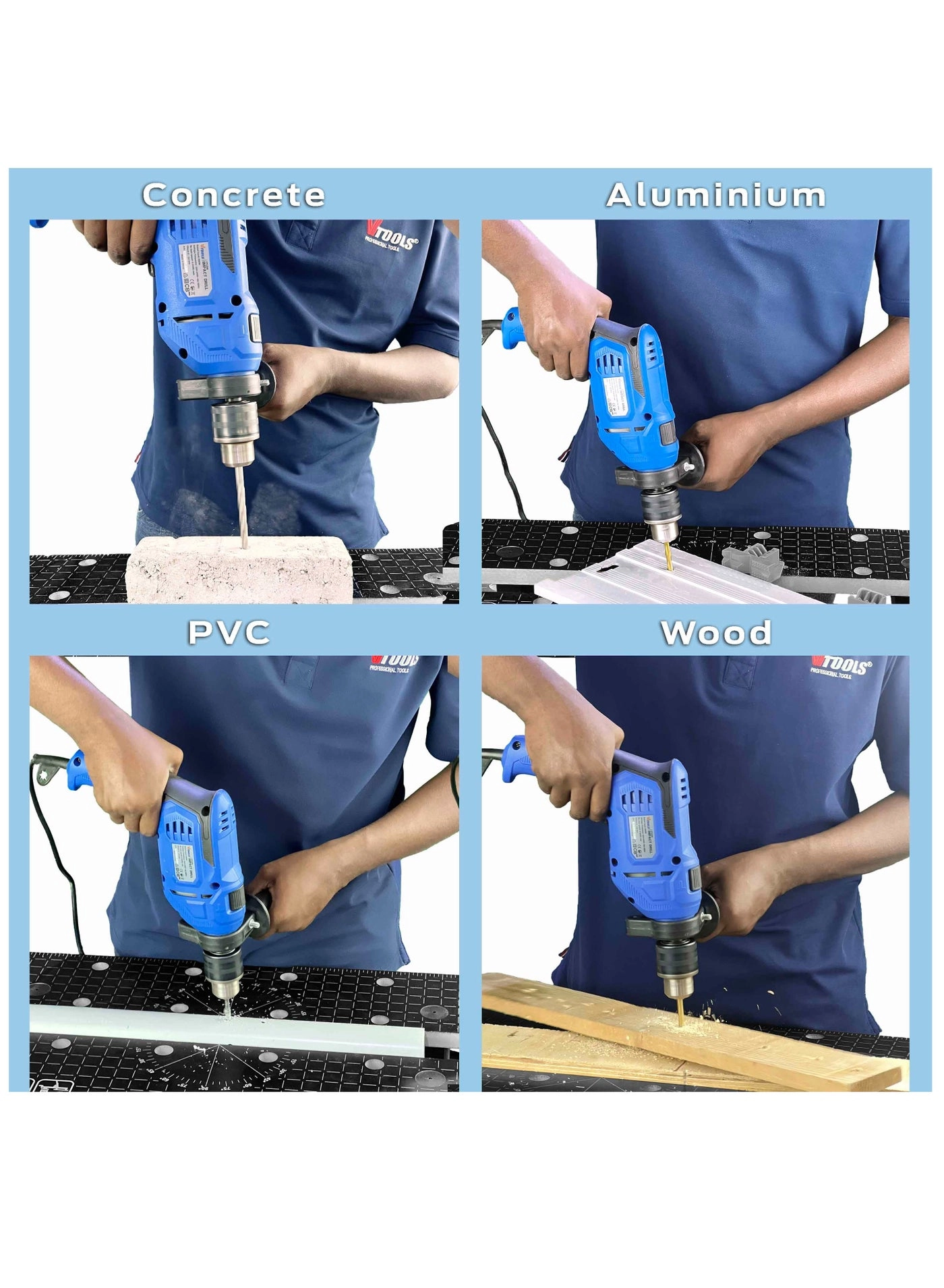 Impact Drill - 710W 13mm Set