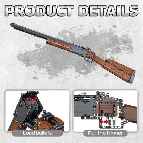 Double Barrelled Building Bricks Gun - 1054 pcs