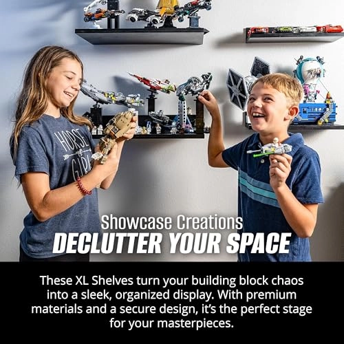 Building Brick Display Shelves - Wood Plastic