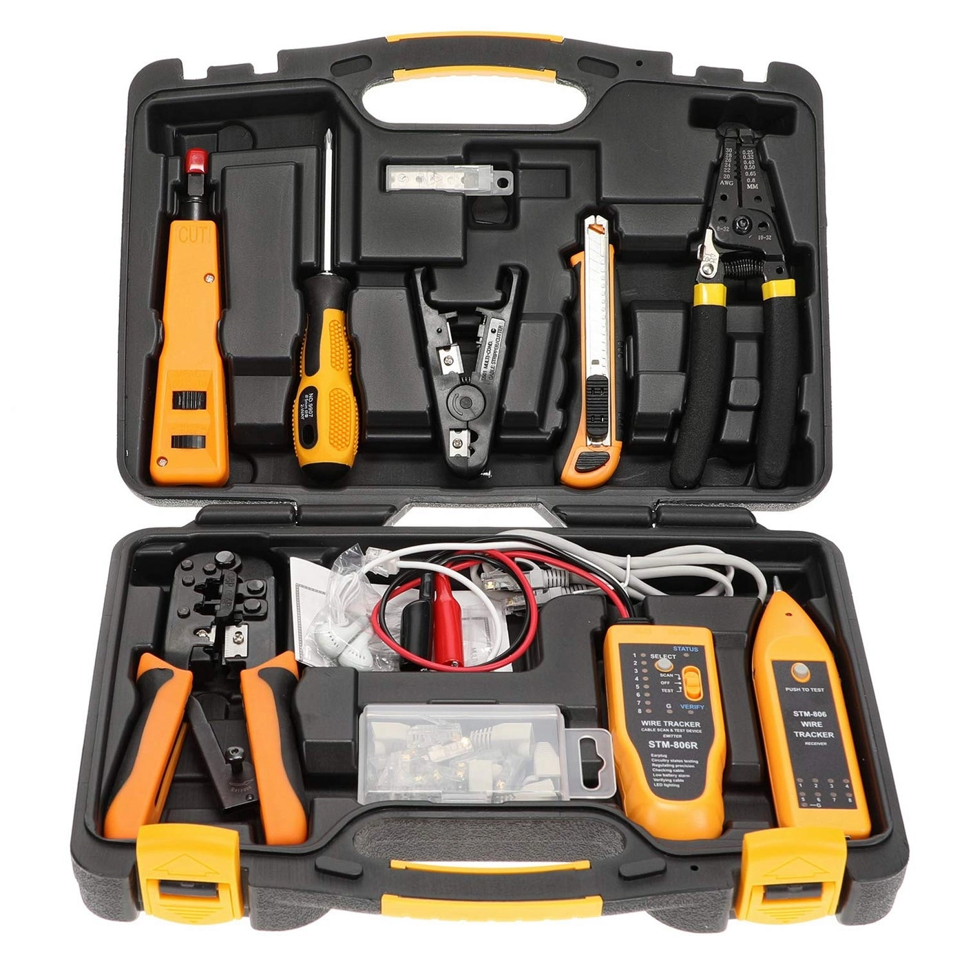 InstallerParts Professional Network Tool Kit - RJ45 Crimper Cable Tester