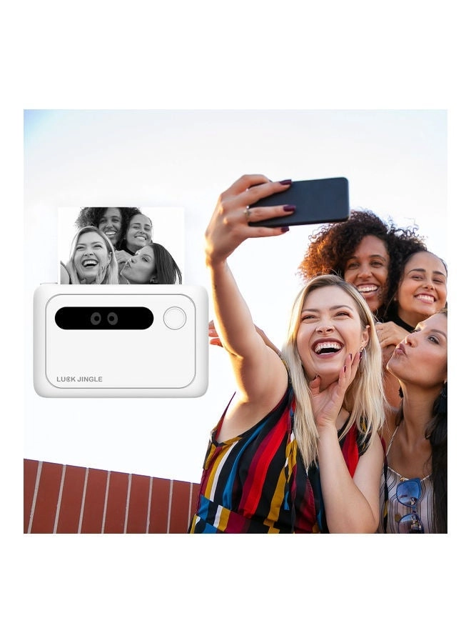 Wireless Mini Photo Printer White/Green