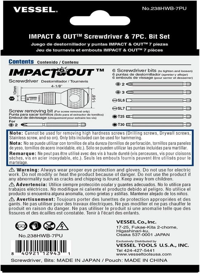 Manual Impact Driver - Hex Screwdriver Set