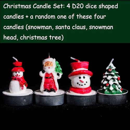 D20 Dice Candles - Unscented 5 Piece