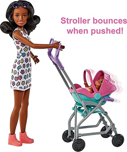 Skipper Doll And Playset - Stroller Baby Doll Ages 3+