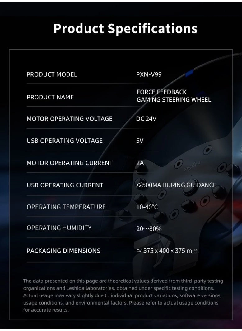 V99 Racing Wheel & Pedals - PC PS4 PS3 Xbox One Xbox Series X/S