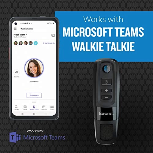 C300-XT MS - 80% Noise-Cancelling Bluetooth Microsoft Teams Walkie Talkie