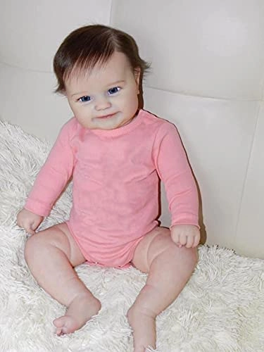 Maddie Reborn Baby Doll - 50 cm Full Body Silicone Brown Eyes