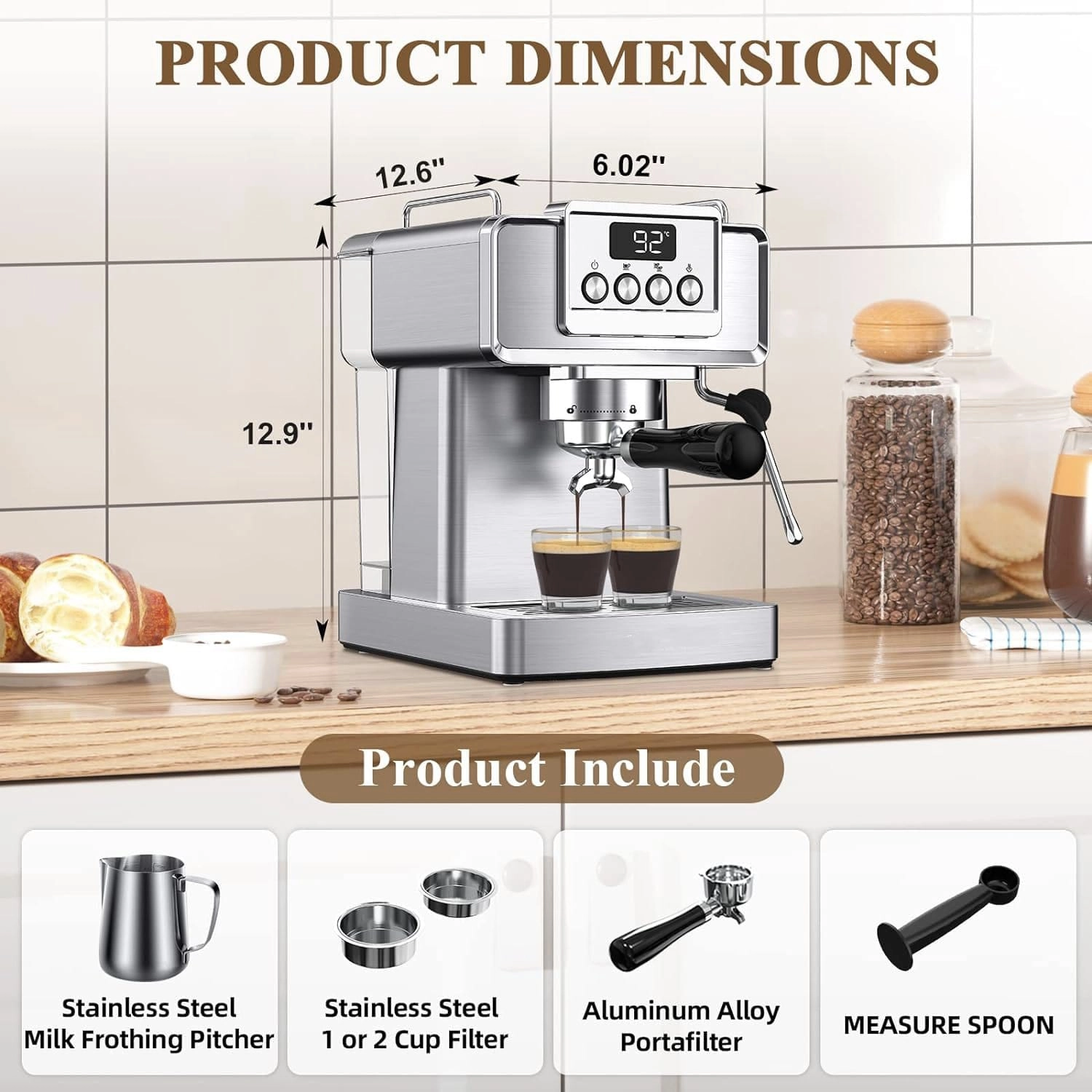58mm Portafilter - Milk Frother