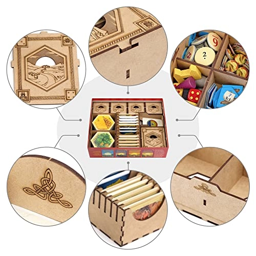 Board Game Organizer - Storage Kit Compatible with Catan
