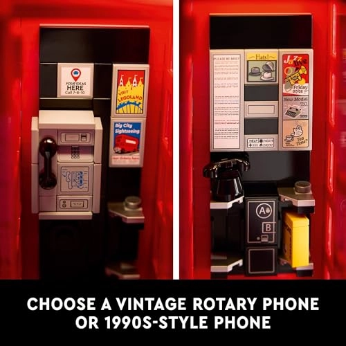 Red London Telephone Box (21347) - Model Kit Mobile Phone Stand