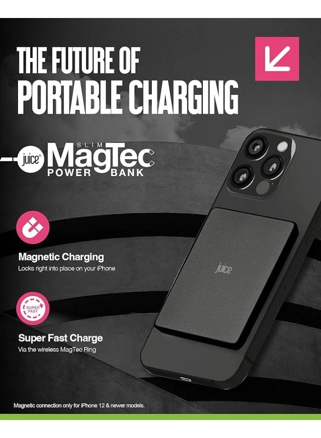 Magnetic Wireless Power Bank - 5000mAh 15W Fast charging
