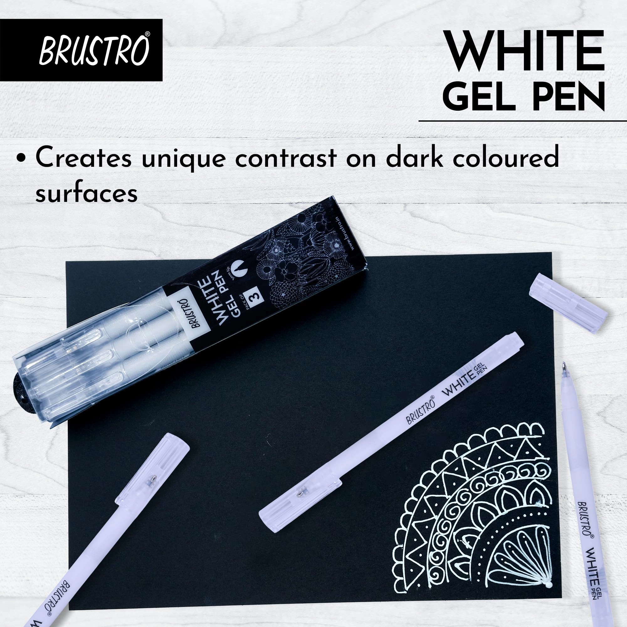 Gel Pen - Pack of 3 1 mm