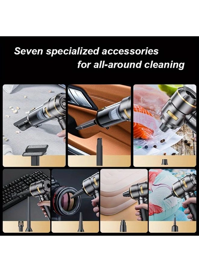4-in-1 Wireless Handheld Vacuum Cleaner - 2000mAh