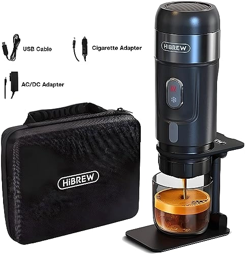 Portable Car Coffee Maker - 60 Milliliters 12 Volts 220 Volts USB With Bag