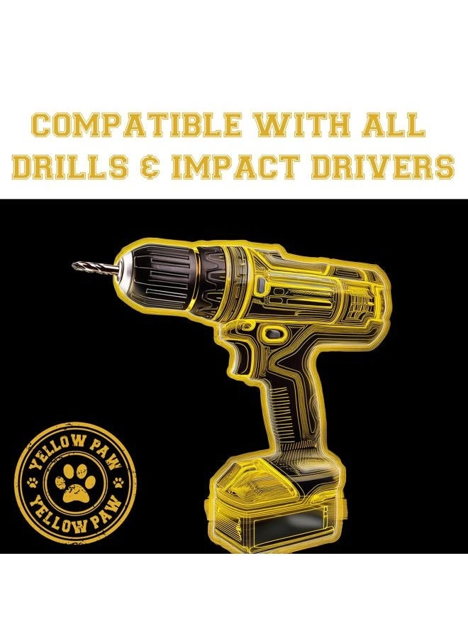 1/4 Inch Drill Bit - M35 Cobalt Titanium Aluminum Nitrite 3 Pack