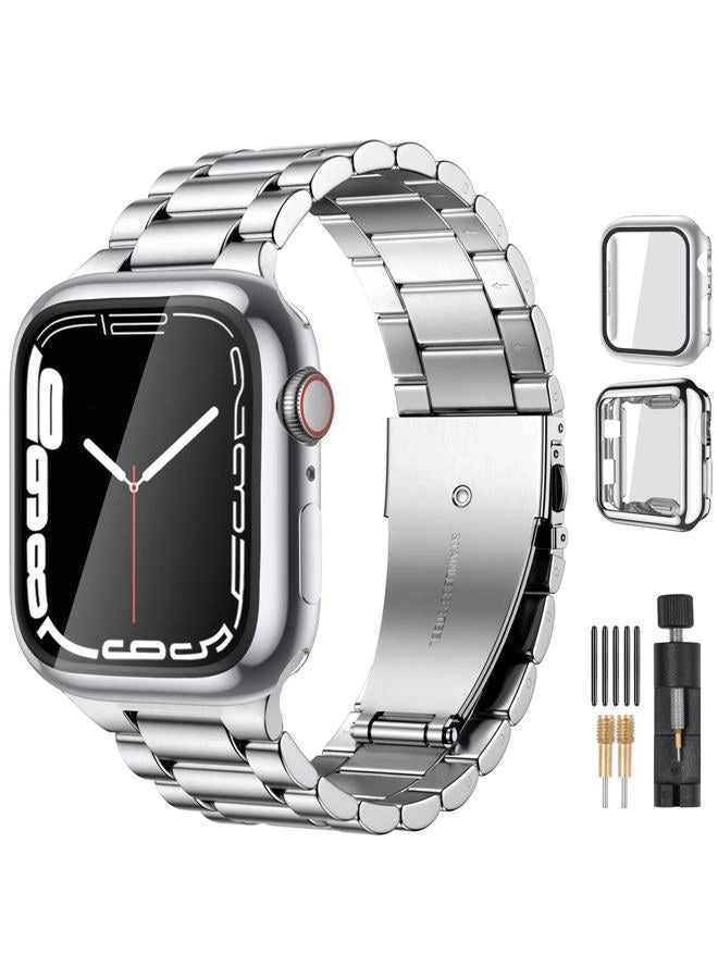 Lerobo Metal Chain Band - 41mm 40mm 38mm 44mm 42mm 45mm 49mm Stainless Steel