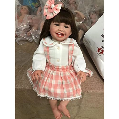 Rebirth Baby Doll - 48cm/58cm Silicone Limbs Cloth Body Panda Clothes Gift Set