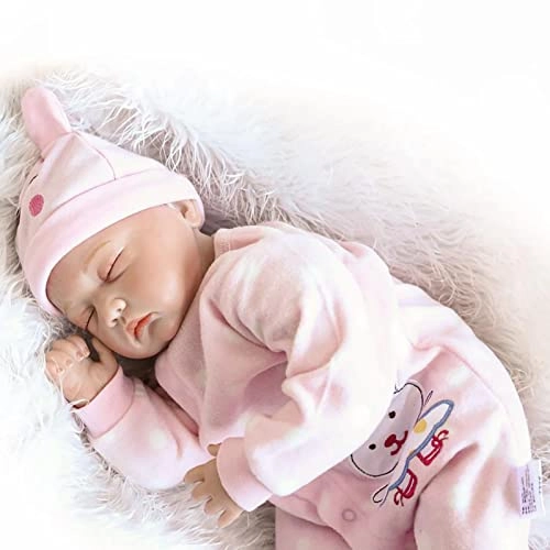 Reborn Baby Doll - 55cm Soft Silicone Limbs Cloth Body