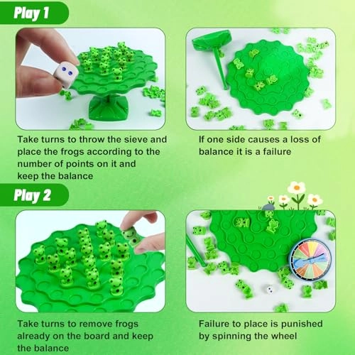 Frog Balance Game - Interactive Tabletop Puzzle