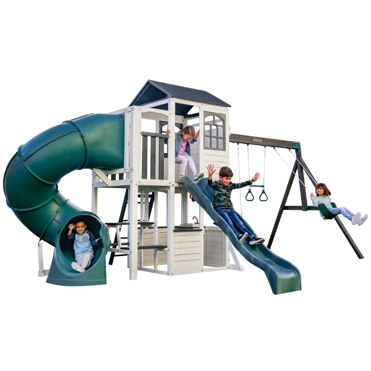 Wrangler Way Swing Set - Ages 3-10 White