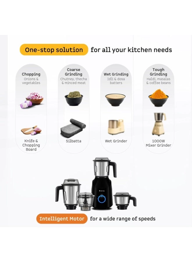 Yulia Mixer Grinder - 1.5 L 750 W