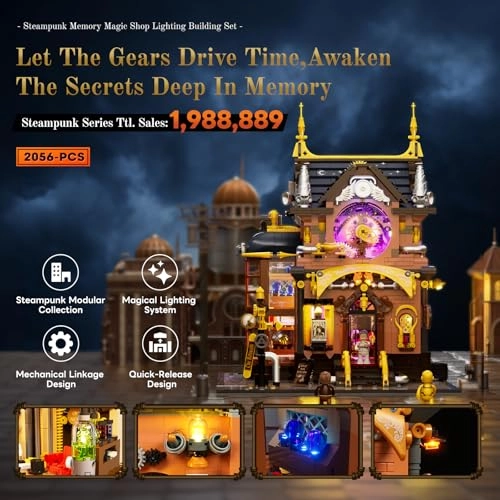 Memory Magic Shop - three unique minifigures 2056 pcs