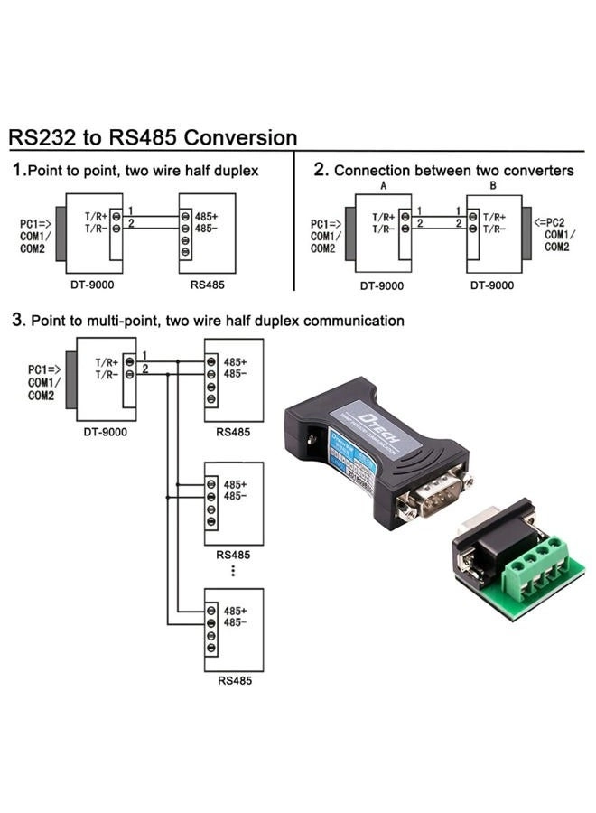 RS232 TO RS485 CONVERTER ADAPTER