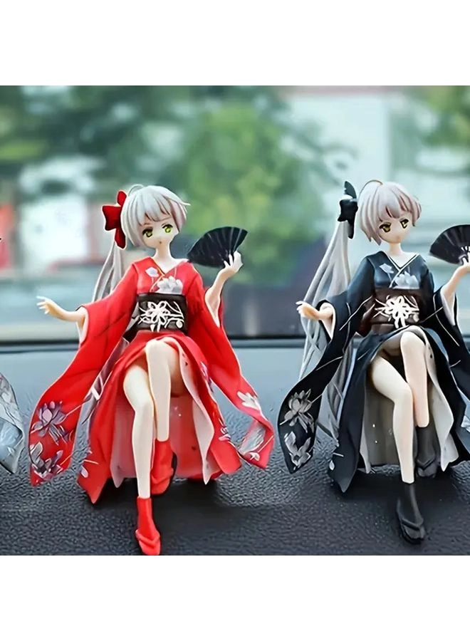 3 In 1 Anime Action Figure - White Traditional Chinese Attire