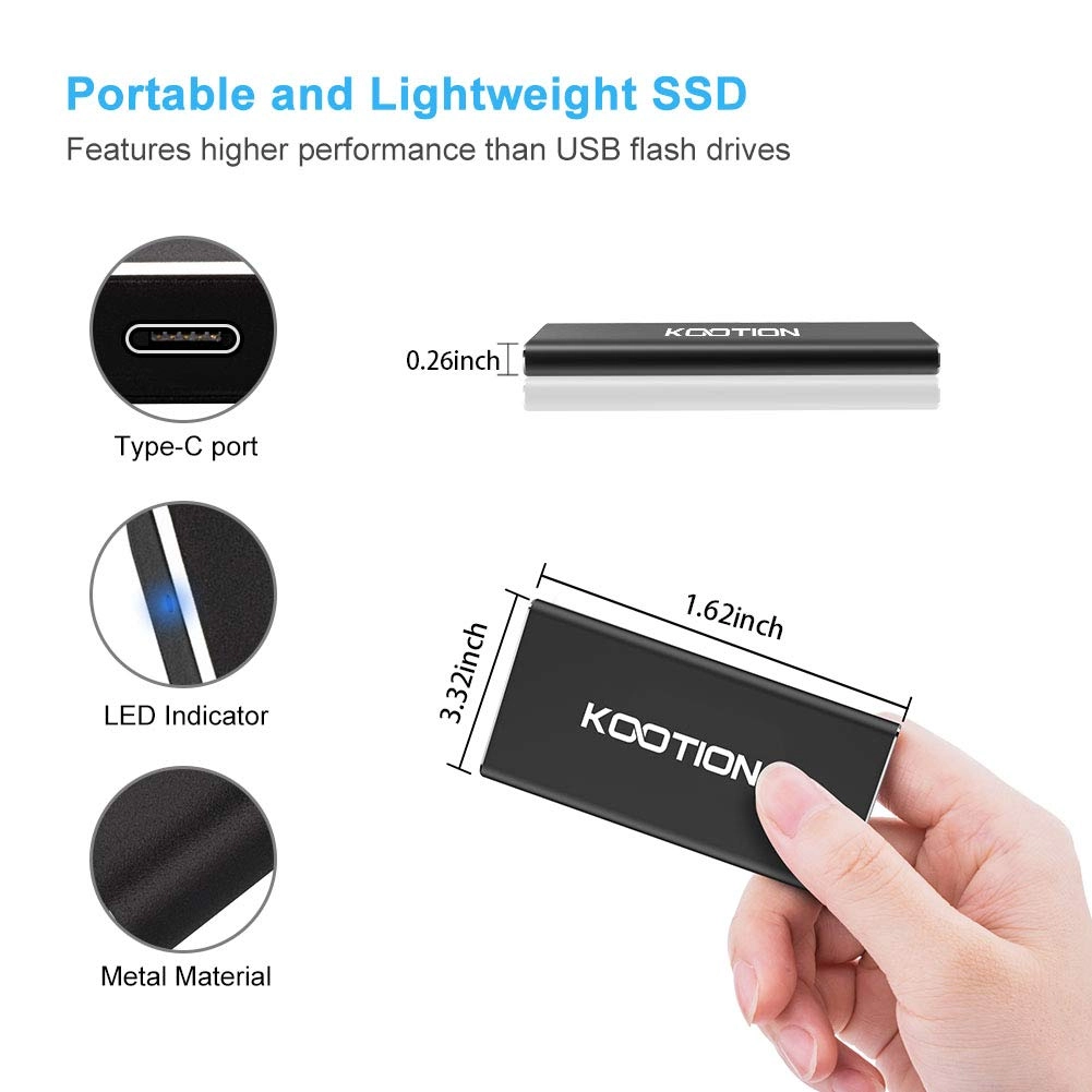 Portable External SSD - 250GB