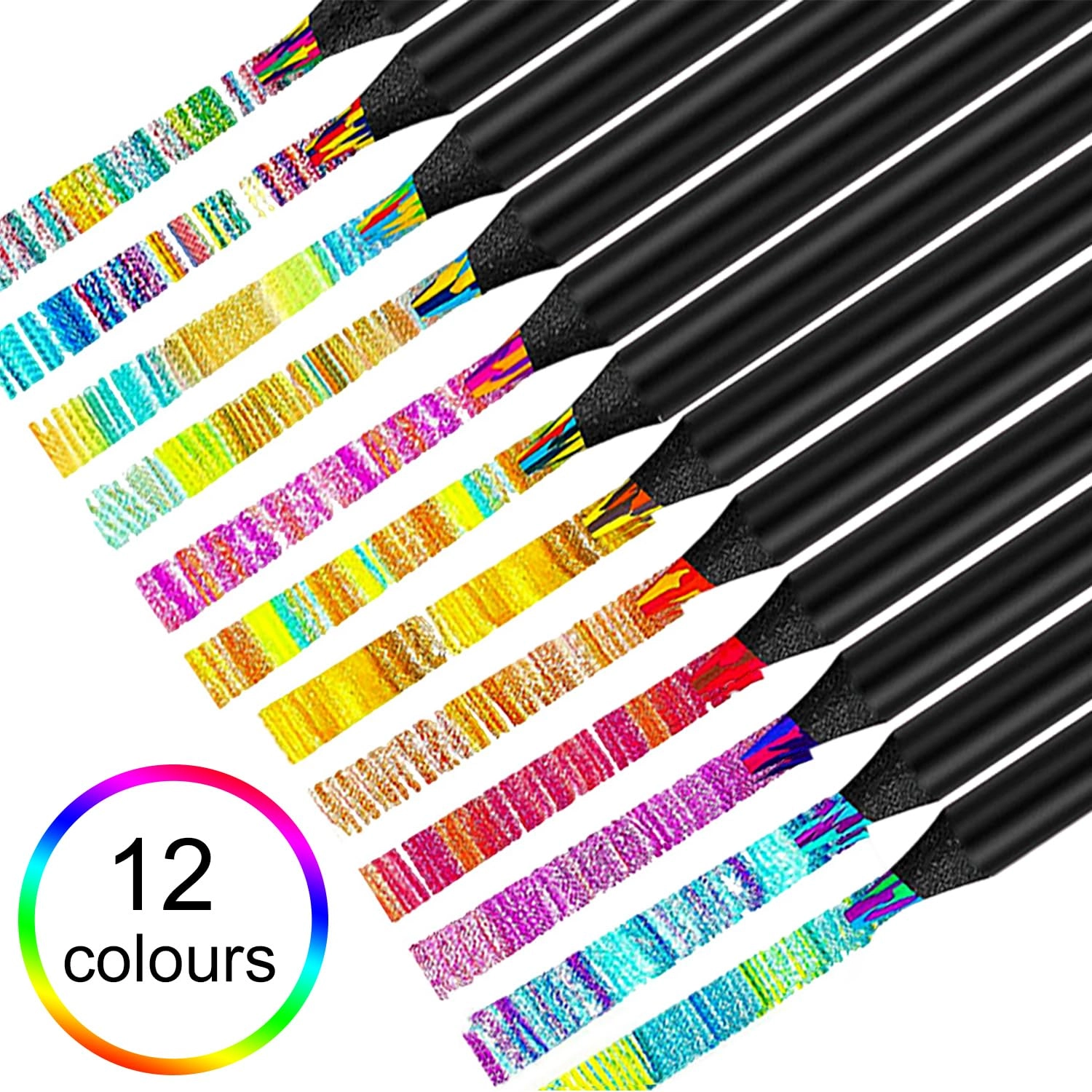 Rainbow Pencils - 12 Pcs