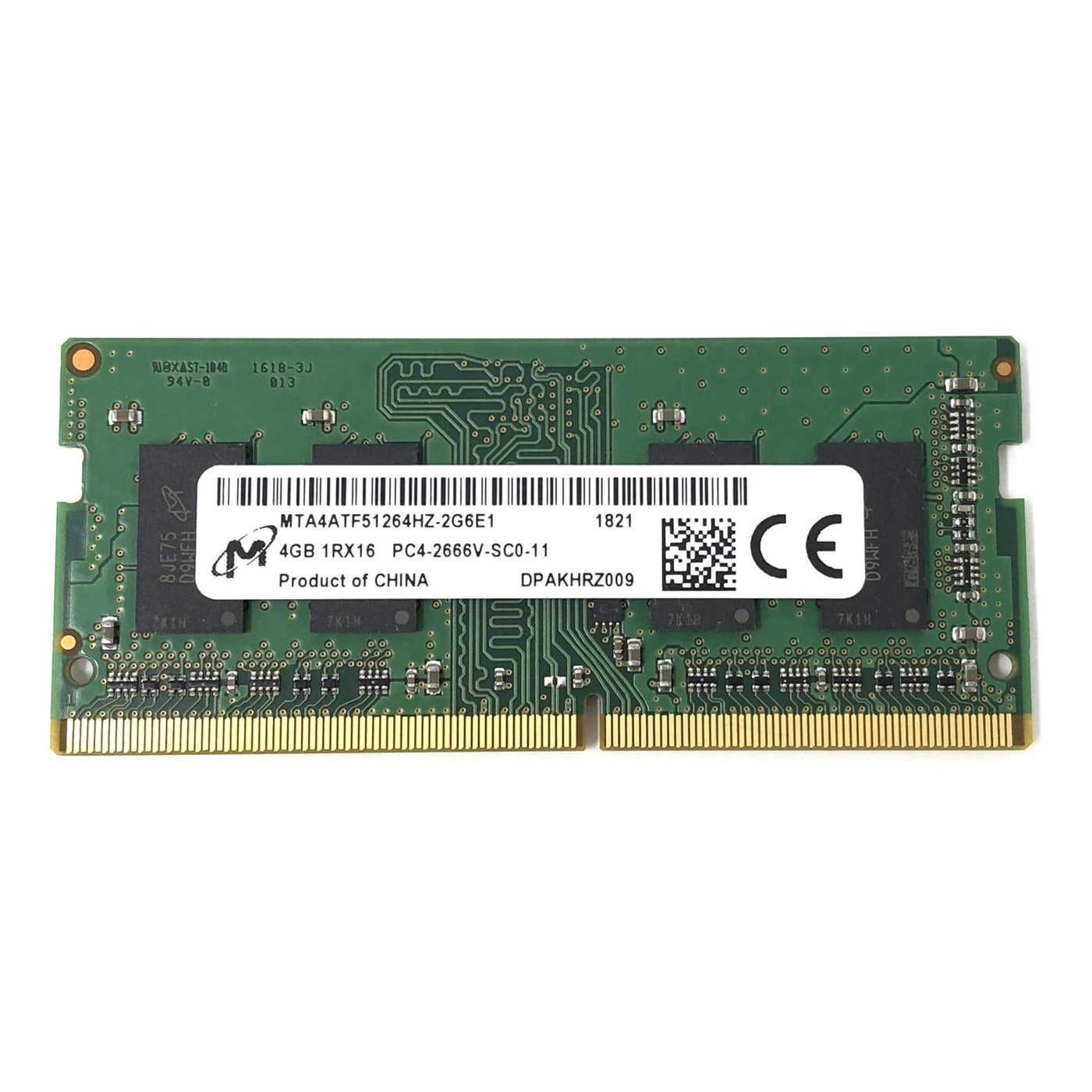 MTA4ATF51264HZ-2G6E1 - 4GB PC4-2666 SODIMM DDR4