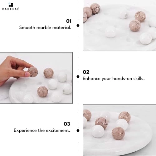 tic_tac_toe - Marble Handmade Red and Coral