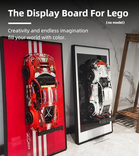 Display Wallboard for LEGO Technic Ferrari 488 GTE 42125 - Aluminium