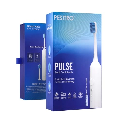 Pulse Sonic - 4 Smart Brushing Modes 44,000–60,000 Vibrations/Min USB-C Rechargeable