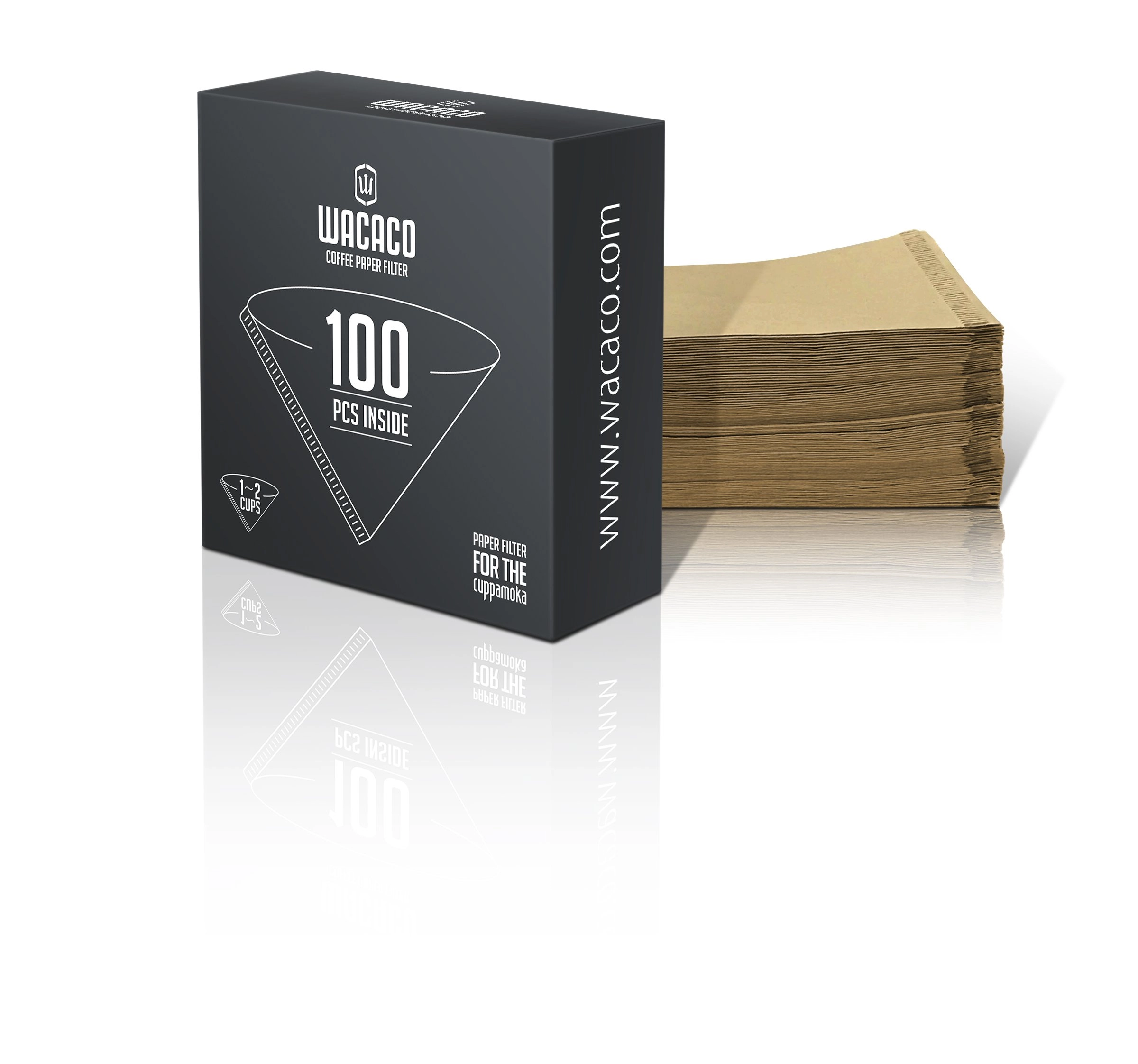 Wacaco Coffee Paper Filter - 100 pack Natural wood fibers