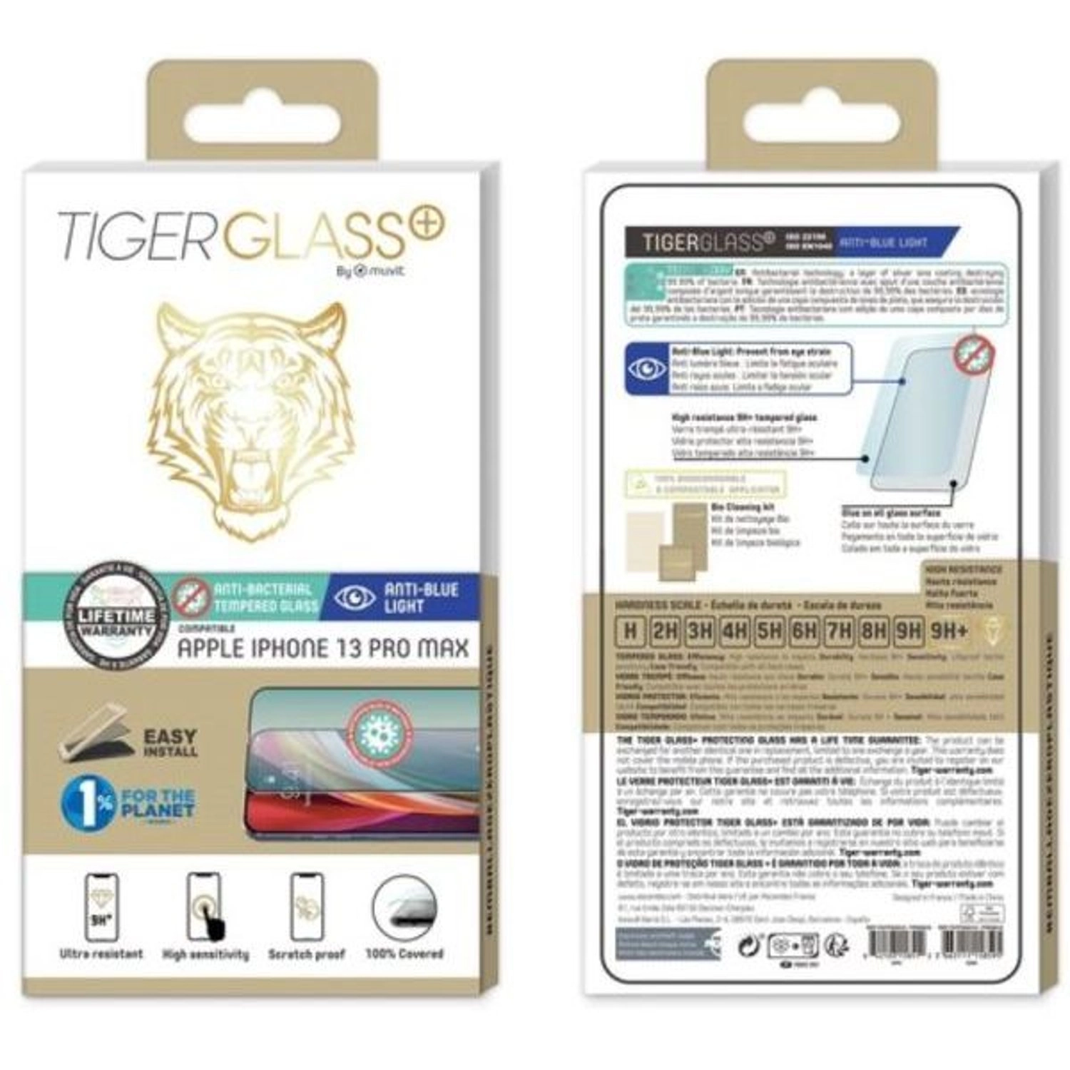 Clear Tempered Glass Screen Protector for iPhone 13 Pro Max